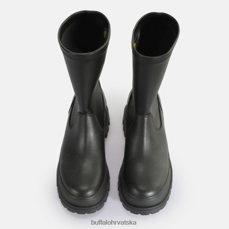 crno Buffalo aspha sockboot čizma do srednjeg gležnja veganska |čizme TDD6T808